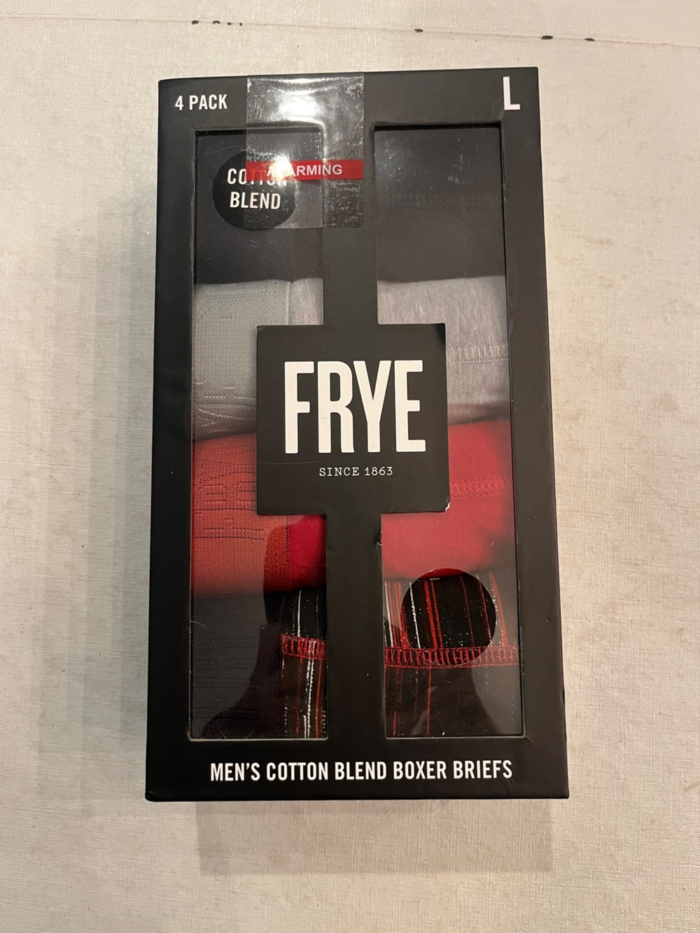 FRYE Men's Red, Gray, Black, & plaid underwear bundle. NEW!
